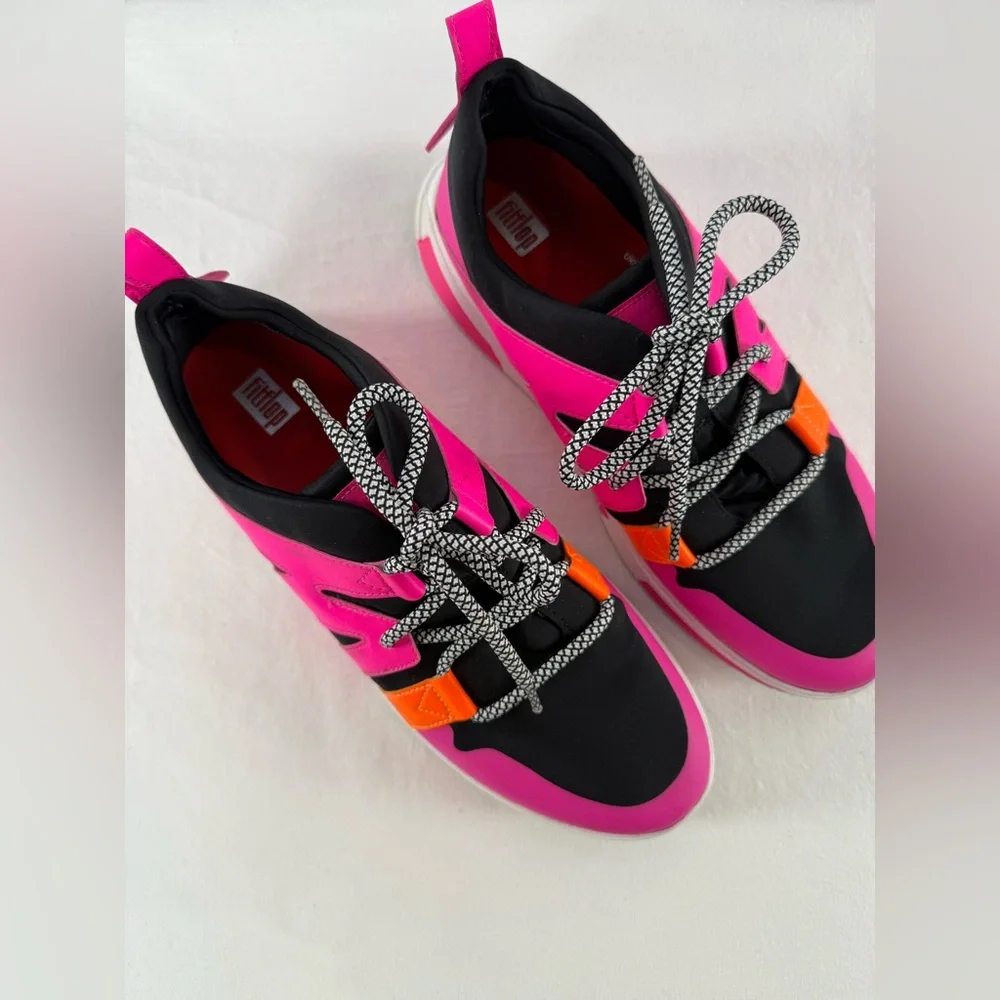 Fitflop Athletic Sneakers in Pink Black‎ Size 11